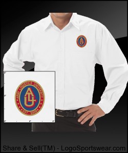 Embroidered Design: Mens Long Sleeve Poplin Shirt Design Zoom